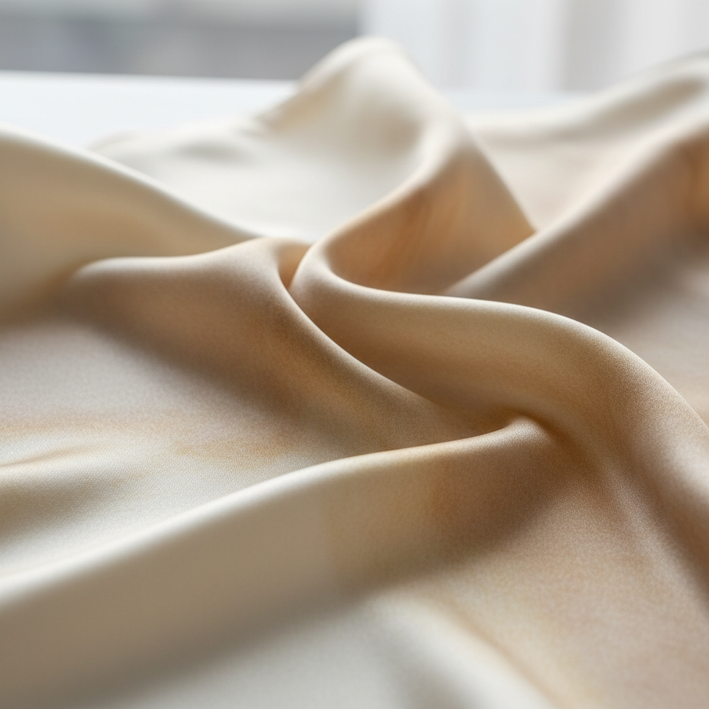 Mulberry Silk Sleep Eye Mask fabric texture close-up