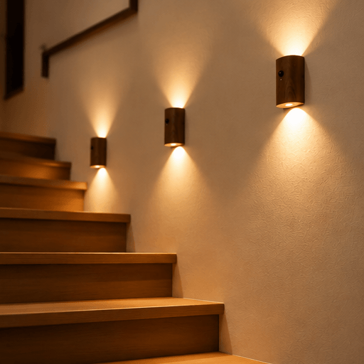 2 Pack Wooden Motion Sensor Night Light